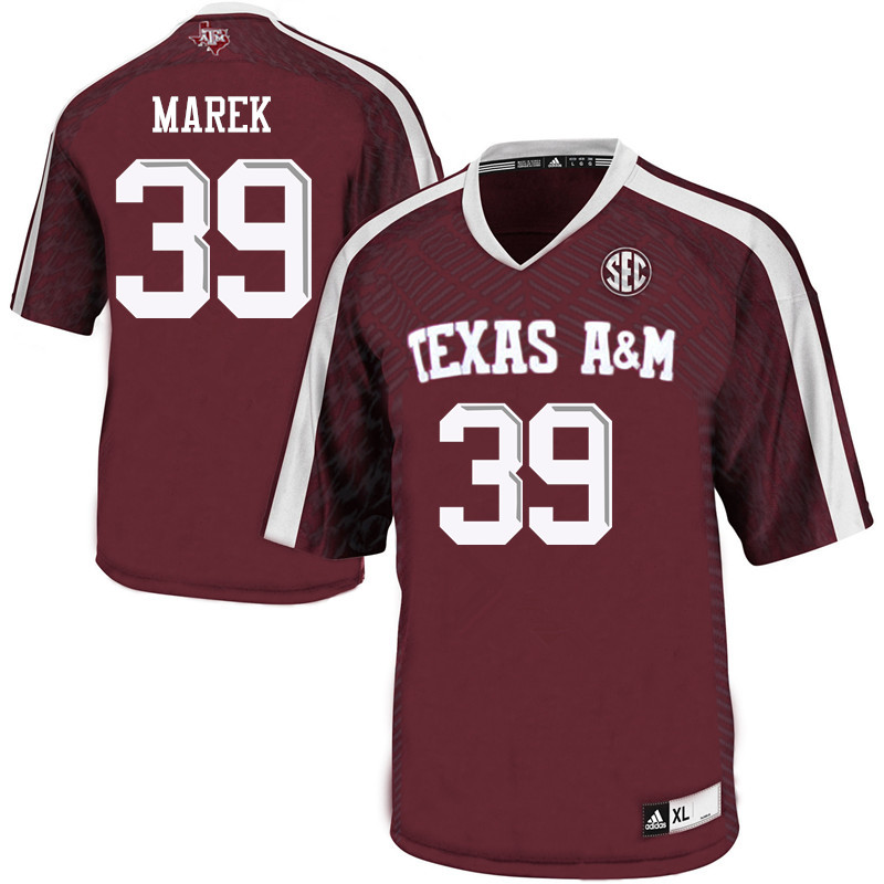 Men #39 Brady Marek Texas A&M Aggies College Football Jerseys Sale-Maroon